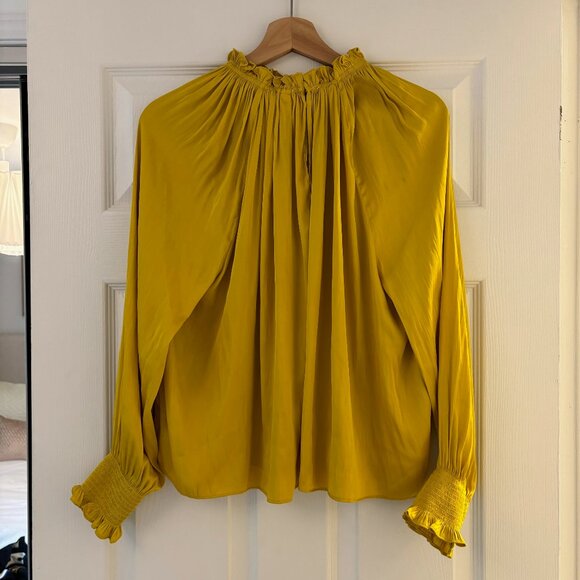 Yellow Golden H&M Blouse - Size Eur 34 (Small) - Picture 2 of 3